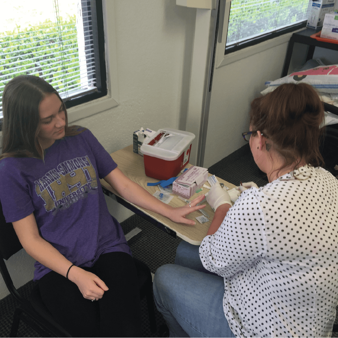 B & M Career Institute Phlebotomy Technician Career Program Student